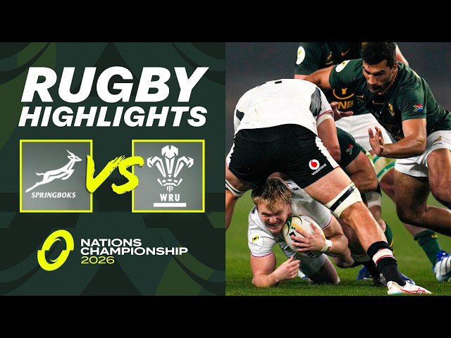 HIGHLIGHTS - South Africa v Wales | Convincing Winners! | Nations Championship Rugby 2026.