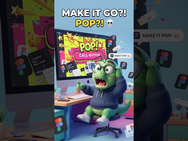 Client Said “MAKE IT POP!”… Dino Took It Literally 😂🦖 #Shorts