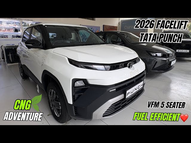 2026 Facelfit Tata Punch Adventure CNG❤️ Fuel Saver machine Value For Money🔥 On Road Price explained