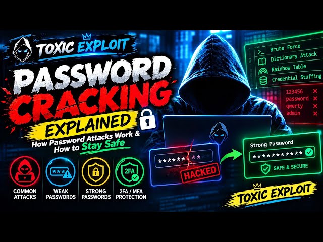 Password Cracking Explained 🔐 | How Password Attacks Work & How to Stay Safe