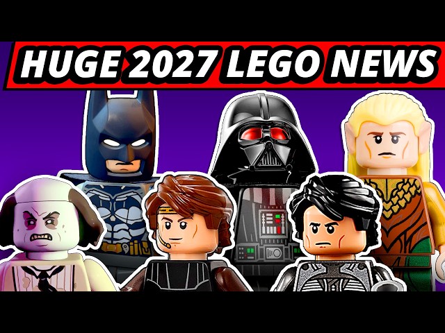 HUGE 2027 LEGO NEWS! Batman! Dune Sandworm?! Lord or the Rings! 8 Star Wars Sets!