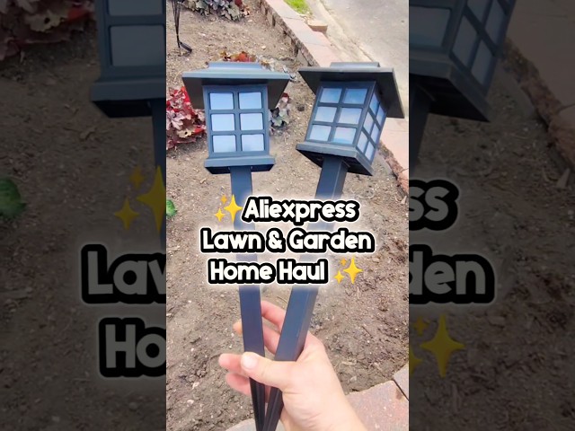 Aliexpress Lawn & Garden Haul - Solar lights - discount codes in description #aliexpress #allonae