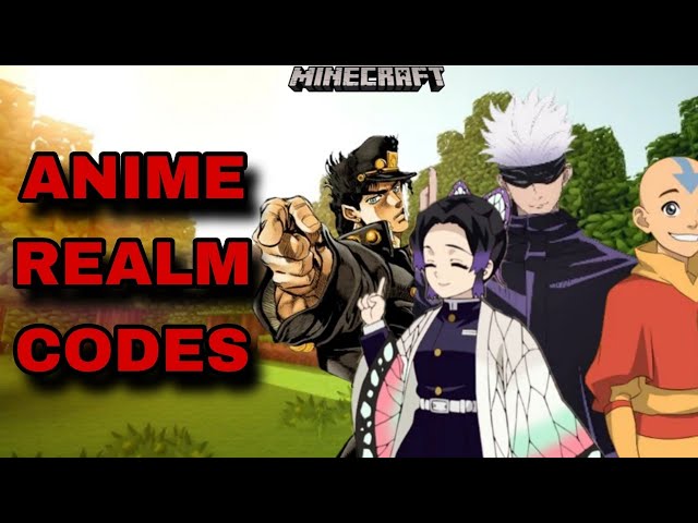 *NEW* BEST ANIME REALM CODES FOR MINECRAFT BEDROCK EDITION!