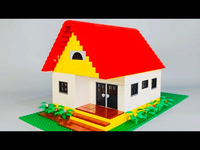 How To Build a LEGO Vacation House MOC 🏡| Building Blocks Instructions | Diy #lego #legomoc #diy 