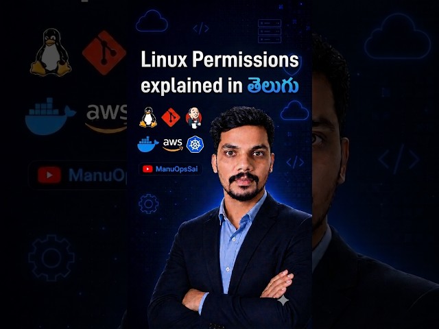 Linux Permissions Explained in Telugu 🐧🔥 | LS -L Breakout #shorts #devops #linux #ManuOpsSai