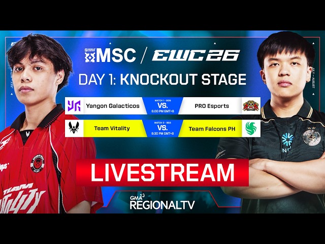MLBB MSC AT EWC 2026: TEAM FALCONS PH VS TEAM VITALITY | LIVE | KNOCKOUT STAGE | JULY 29, 2026