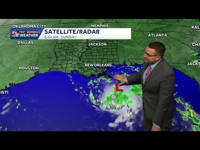 Low pressure in the Gulf will increase rain chances for Louisiana