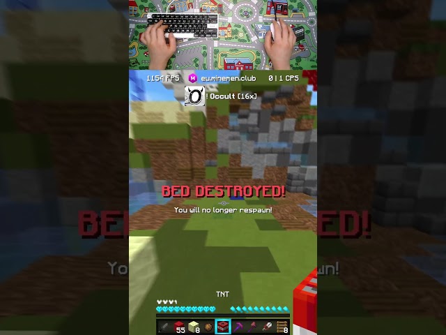 CYAN TEXTURE PACK #shorts #viral #gaming #minecraft #minemenclub #pvp #fireballfight