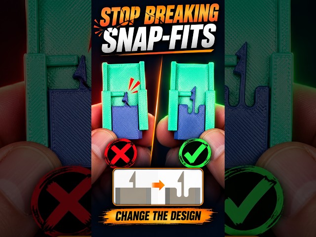 Stop Breaking Your 3D Printed Snap-Fits!!!
