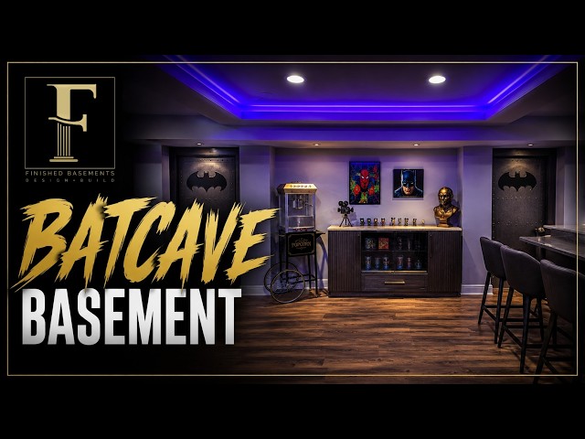The Batcave Finished Basement!