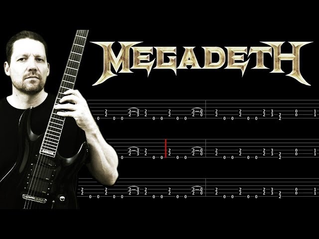 Mastermind MEGADETH : Guitar Tab + Lesson