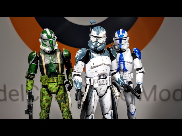 Building Clone Commander Wolffe - a custom Star Wars Bandai figure kit