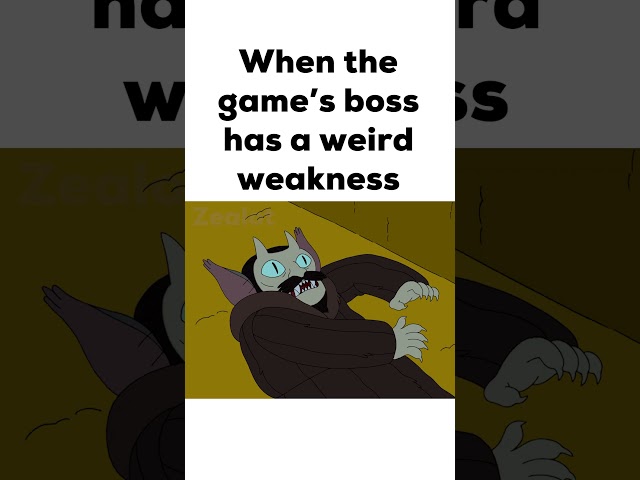 When the game’s boss has a weird weakness