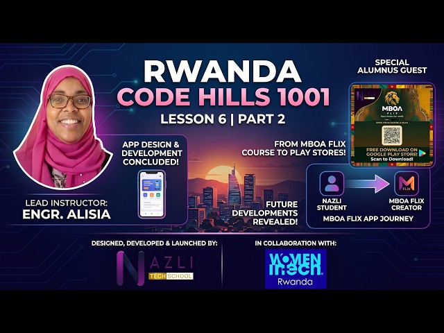 From Student to Global Creator! | Rwanda Code Hills 1001: Lesson 6 (Part 2) ft. Kevin Omba #ai