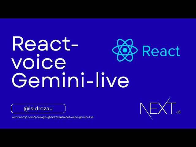 How to simply implement Gemeni live api in your react, vite, nextjs app (handling audio processing)