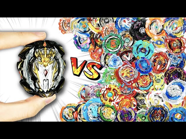 Unburstable Beyblade VS 100 BEYBLADES!!