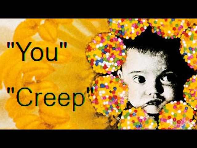 angrily reading out the track titles of radiohead's pablo honey as a sentence