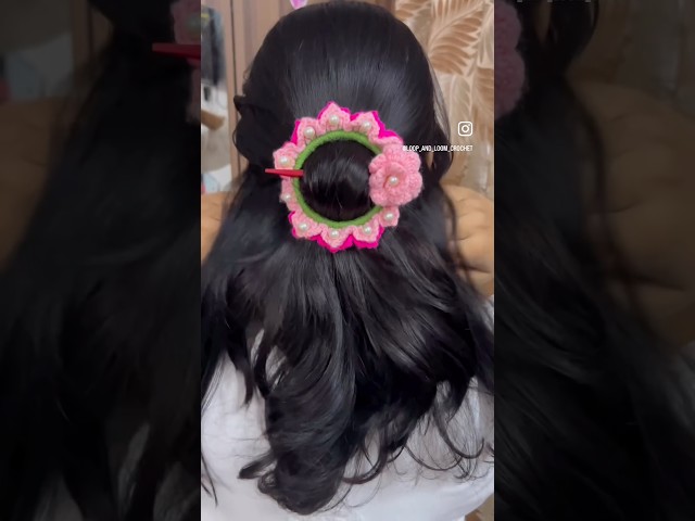 Bun hair tie #crochet #shorts #viralvideo