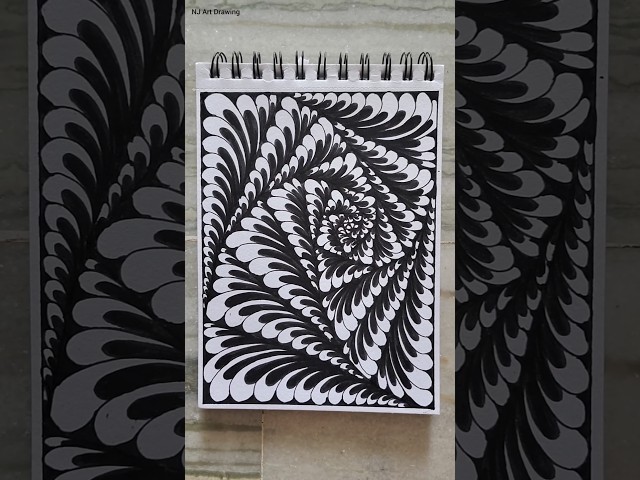 Day-159 Easy Doodle Art Tutorial #doodle #doodleart #shorts #drawing #art #zentangle #zen