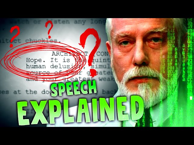 Matrix Architect Scene EXPLAINED || Matrix Explained, Matrix Reloaded Story