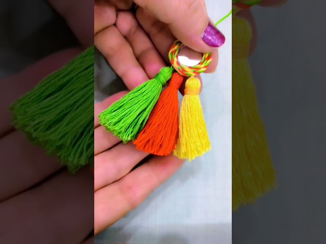 Trending Garba earrings making idea#diy#how to make navratri earrings#easy earrings#youtubeshorts