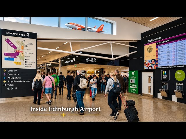 Edinburgh Airport ✈️ Full Tour 2025 | Scotland’s Gateway to the World [4K] Flying from Edinburgh. 