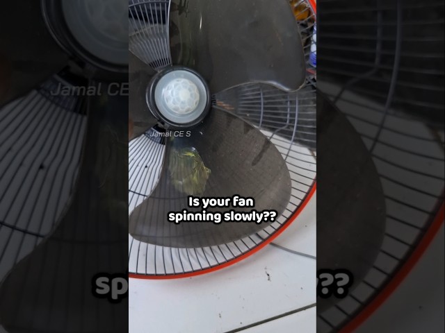 Fan Spinning Slow? Replace THIS Component To Make It Fast Again #SlowFan #FanSpinningSlow #FanRepair