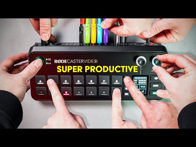 The RØDECASTER VIDEO has made me SUPER Productive