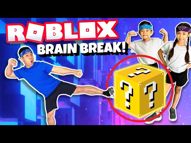 🔲 ROBLOX Brain Break for KIDS | Fun Workout + JOKES