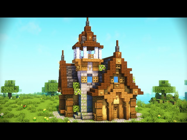 How to Build a Cozy Minecraft Medieval Starter House 🏰 (Easy Tutorial)