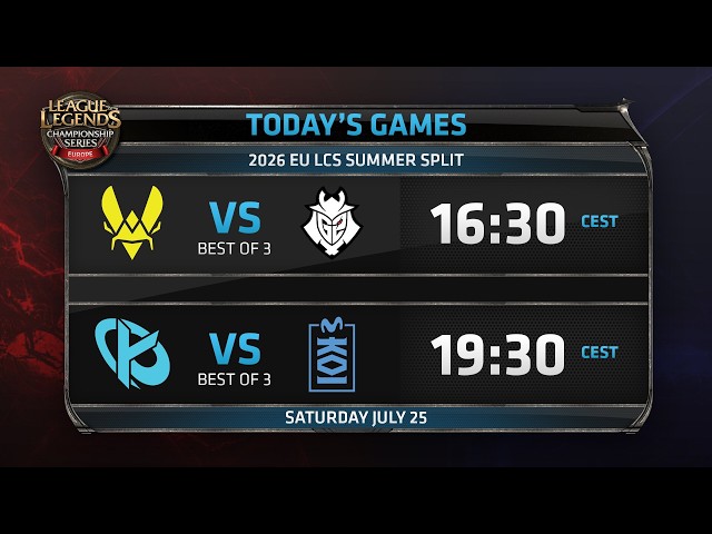 2026 EULCS Summer Split Regular Season - Week 1 Day 2