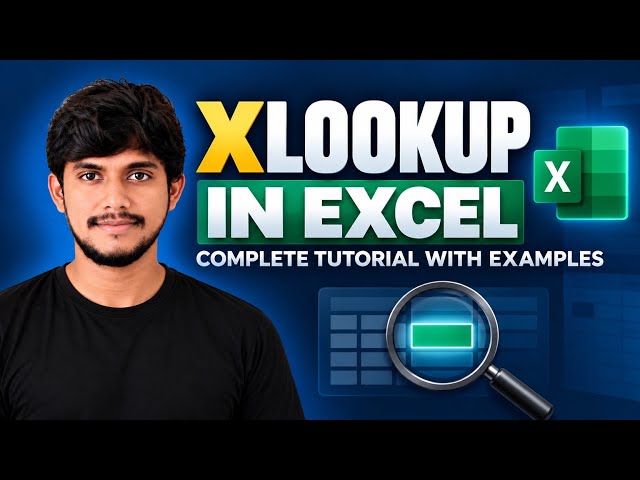 XLOOKUP in Excel Telugu | Complete XLOOKUP Tutorial with Examples