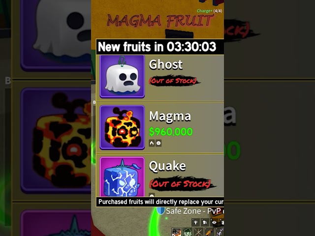 Magma every time on stock #roblox #bloxfurit