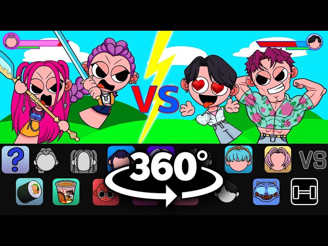360° VR Kpop Sprunki Mod Battles - RUMI VS JINU / KPOP DEMON HUNTERS version 3