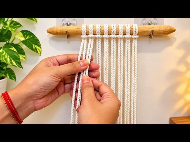 Macrame - Easy Macrame Wall Hanging For Beginner - Simple Macrame Plant Hanger - Simple Tutorial