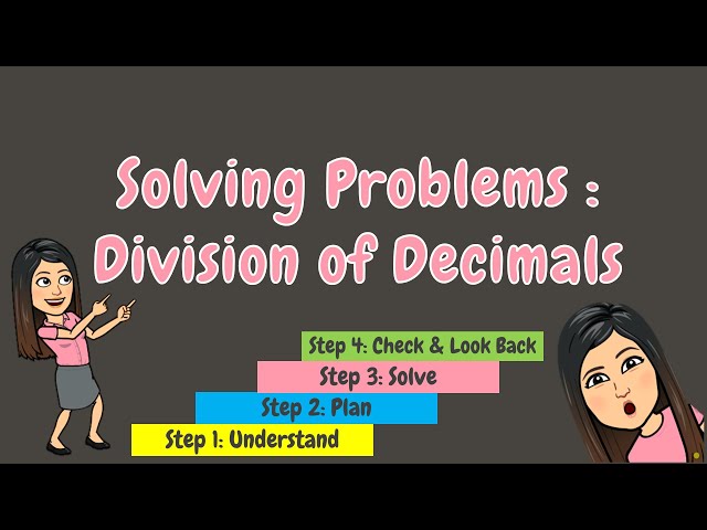 SOLVING PROBLEMS: DIVISION OF DECIMALS | GRADE 5