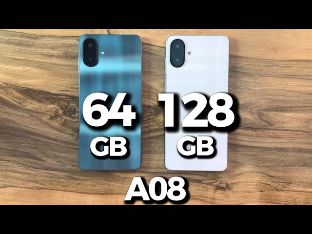 Samsung Galaxy A08 - 64GB vs 128GB
