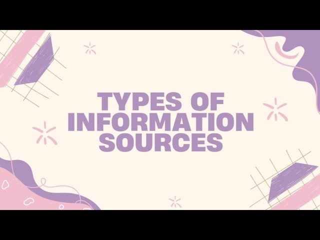 Information Sources│Types of Information Sources│Grade 7│English Lesson│Raaandyj