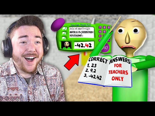 BALDI GAVE US THE ANSWER!!! (Insane Mod) | Baldi’s Basics Gameplay (Mods)