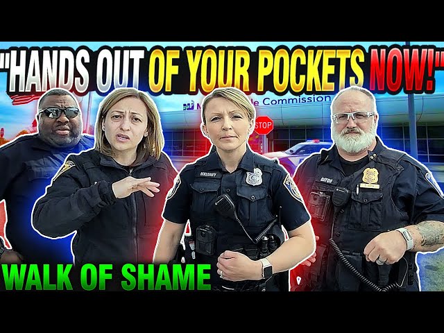 Aggressive Police Officer Attempts To ILLEGALLY Search Journalist! Sgt. Sets Horrible Example!