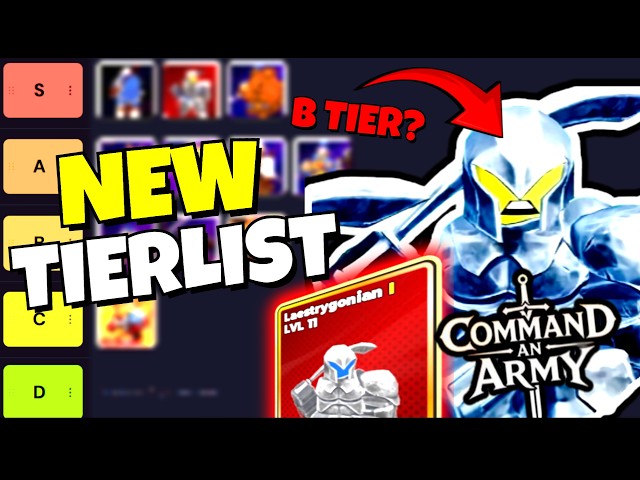 *NEW UPDATED* Tier List For Mongol Update in Command An Army Roblox!