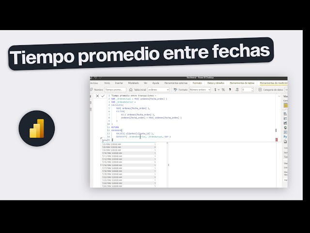 Tiempo promedio entre dos fechas en DAX | Power Bi