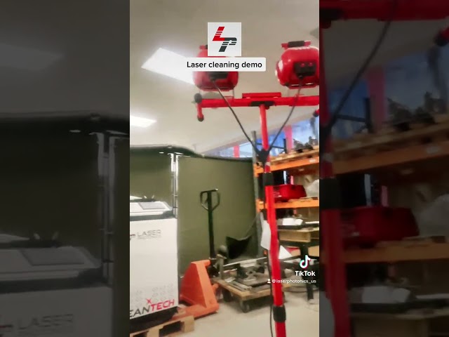 Watch how this laser cleans steel in seconds🔥
