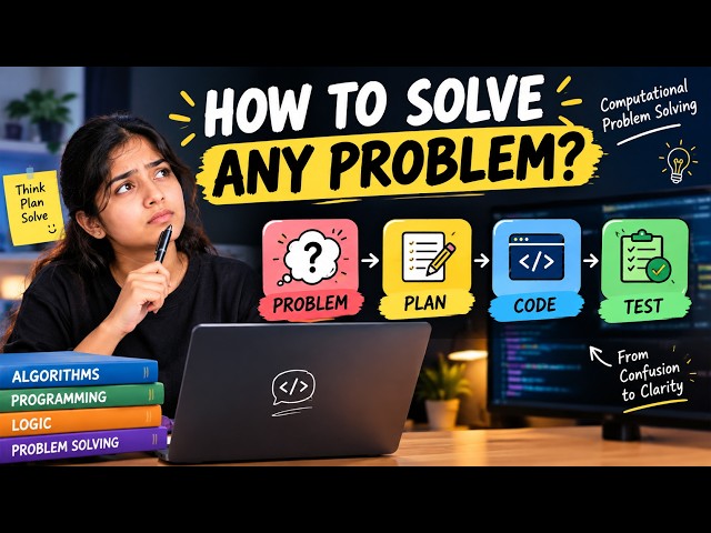 Computational Problem Solving | 4 Phases of Problem Solving in Programming | Beginner Guide