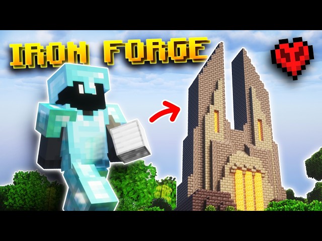 Building an Iron Forge in HARDCORE Minecraft