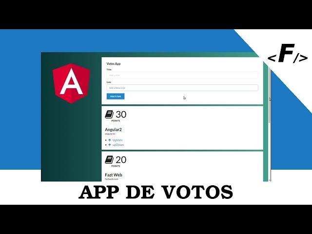 Angular 4| Aplicación de Votos Desde Cero