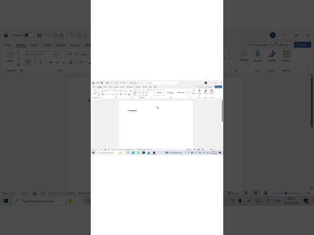 Hindi + English एक साथ कैसे Type करें? 😱 | MS Word Trick #Shorts