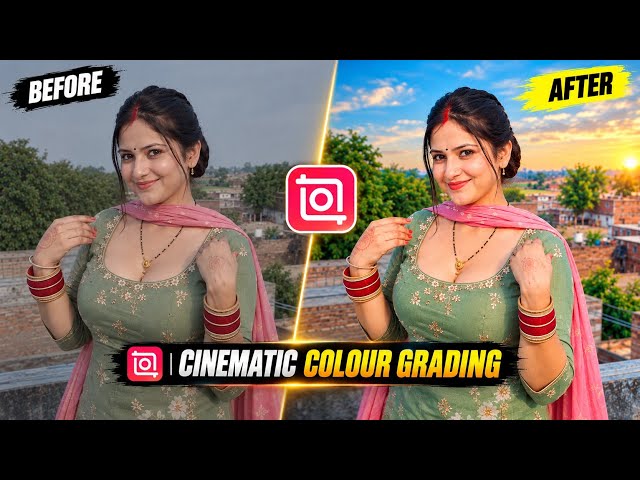 How to Do 4K Cinematic Color Grading in InShot App | InShot App 4K Quality Face Smooth & Video 😍