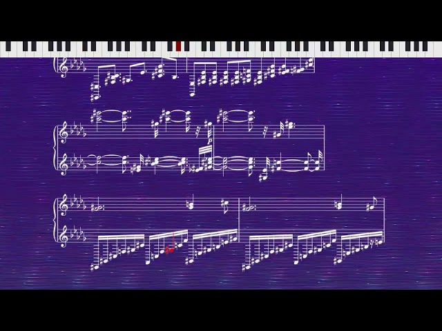 Claude Debussy - Clair de Lune (Suite bergamasque) - Piano Visualization