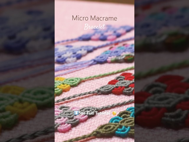 Micro macrame Bracelet #macramebracelets #handmadegifts